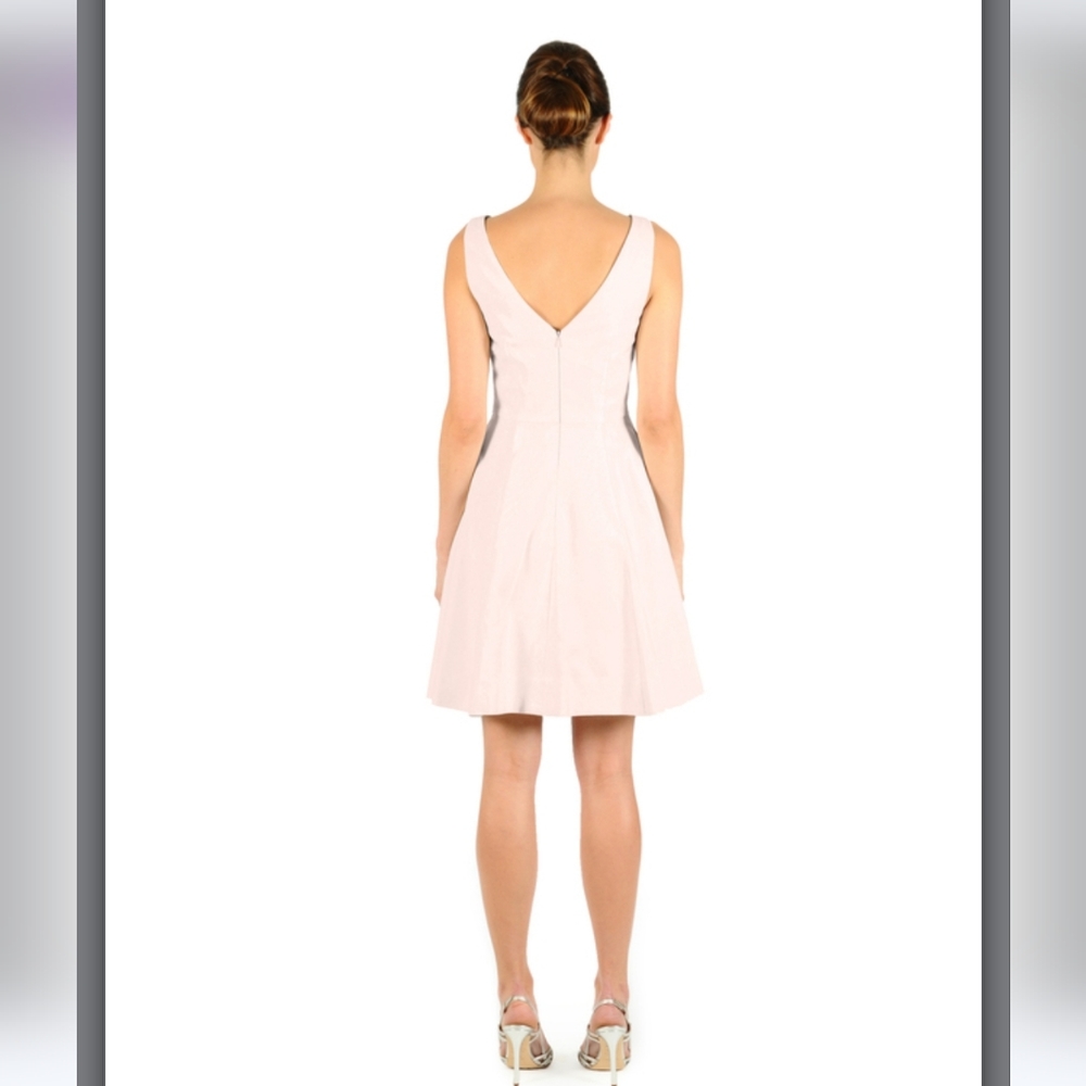 HP!! LIKE NEW Weddington Way Blush Boatneck Sleeveless Knee Length Dress - Picture 2 of 5